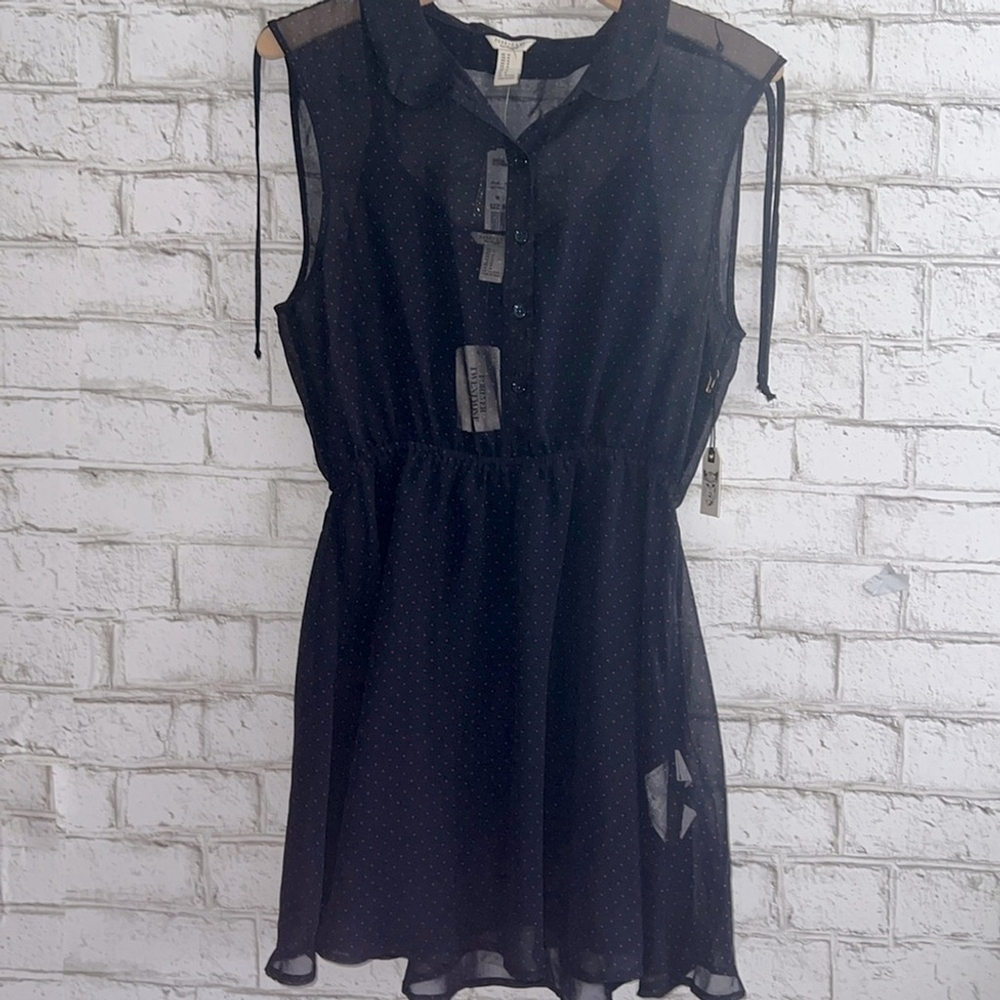 NWT F21 Forever 21 -2 piece Navy Dress Size Medium